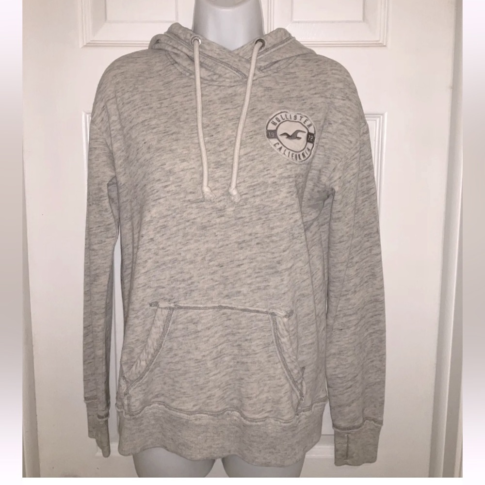 Hollister Women’s Pullover Sweatshirt Gray California Hoodie‎ Size S